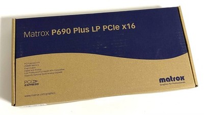 Matrox Millennium P690 256MB DDR2 PCIe Graphics Card Unused