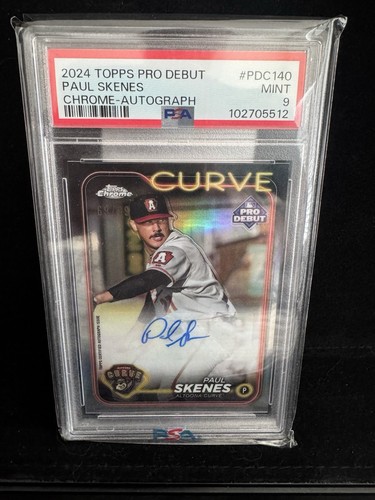 2024 Topps Pro Debut - Chrome Paul Skenes Refractor Autographs /99 PSA 9