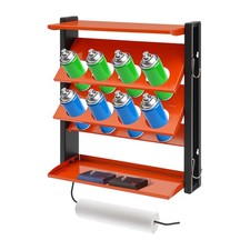 Heavy Duty Wall Mounted Spray Paint Can Organizer Rack Garage Storage Holder