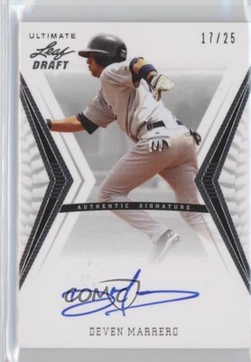 2012 Leaf Ultimate Draft Silver 17/25 Deven Marrero #BA-DM1 Auto 0w7