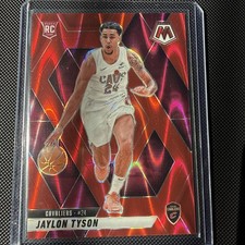 Jaylon Tyson RC 2024-25 Mosaic Red Seismic Prizm Parallel /299 Cavaliers #217