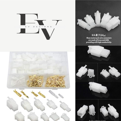 #ad High Voltage 400 PCS Automotive Connectors Crimp Terminals for DIY Projects $18.89