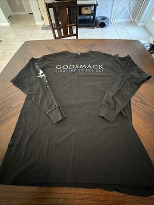 Godsmack Lighting Up The Sky Long Sleeve T-Shirt Size XL Nu Metal Alternative