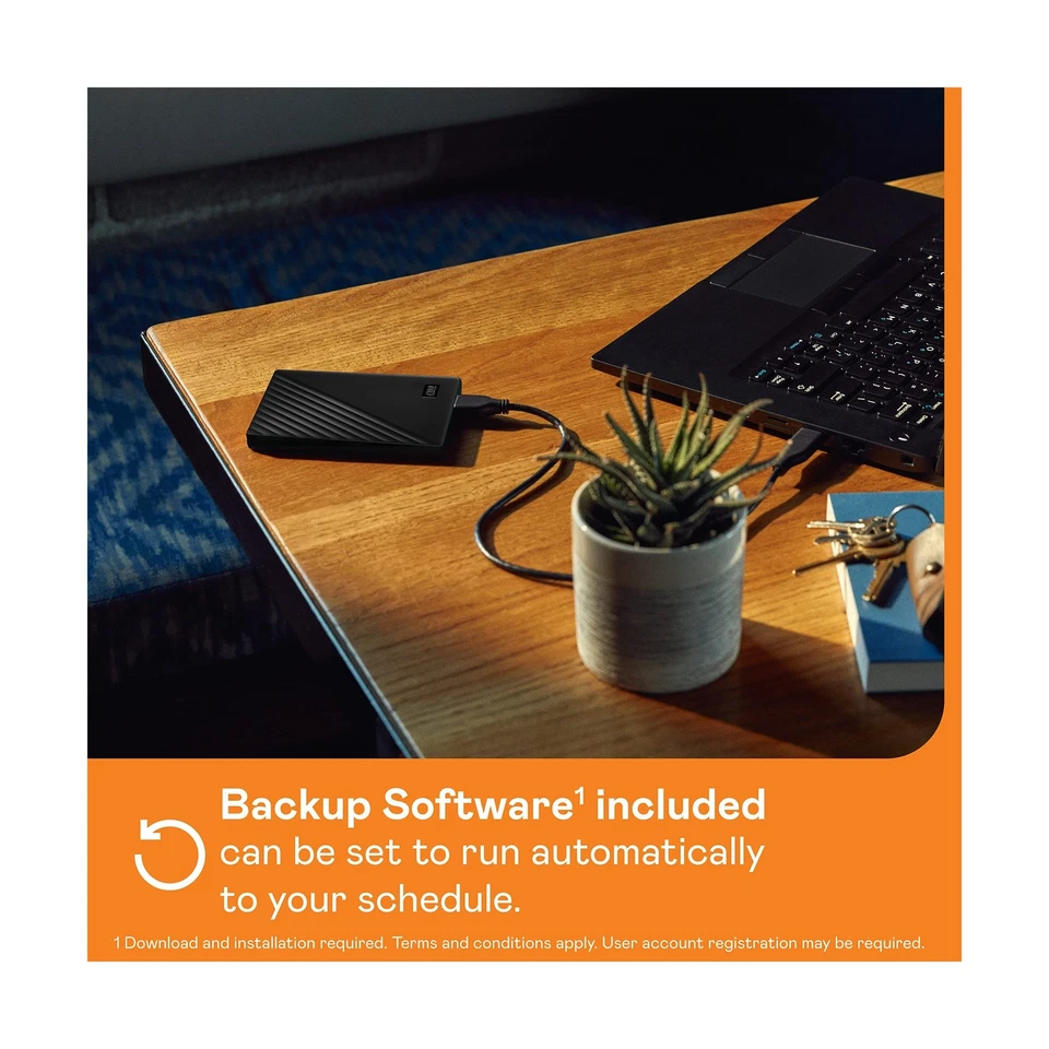 WD 6TB My Passport, Portable External Hard Drive, Black, Backup Software with... - Image 4 of 4