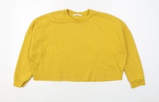 Womens UK Size S Primark Yellow Pullover Sweatshirt