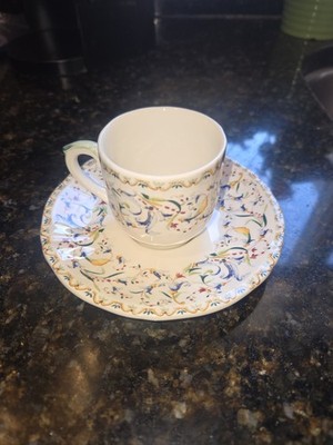 GIEN TOSCANA DEMITASSE CUP And Saucer - 2 1/4'' 