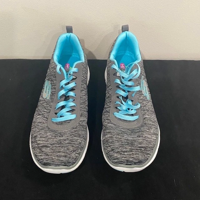 Skechers Women's Flex Appeal 2.0 Gray Running Shoes Sneakers Size 9.5