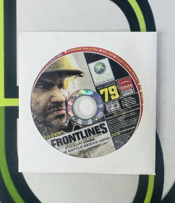 #ad Xbox Magazine Demo Disc #79 Frontlines Fuel of War Collectible Xbox 360 Disc $6.00