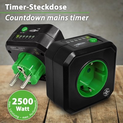Ansmann AES1 Outlet Timer | Programmable Electrical Outlet Countdown Timer