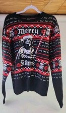 Star Wars Darth Vader Christmas Knit Red Black Ugly Sweater Men  s Size 2XL .