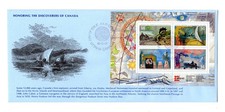 L802 Canada FDC - 1986 Explorers Series - Unusual Private Cachet FDC Cover -