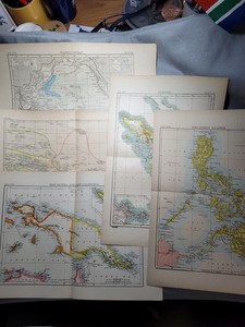 Antique Maps - Pacific, Polynesia, New Guinea, Sumatra, Phillipines - 1892