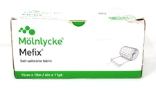 Molnlycke 311599 Mefix Fixation Fabric Dressing 6" x 11 yds - 1/BX Exp 4/26+
