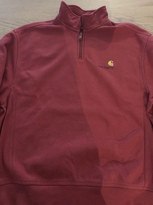 Carhartt WIP Chase Neck Zip Pullover Gr.M Rot