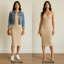 Jonathon Simkhai Florence Midi Dress Size Large