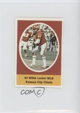 1972 Sunoco NFL Action Player Stamps Willie Lanier HOF 09o4