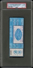 LOU BROCK STOLEN BASE #893 MLB RECORD PASSES TY COBB FULL TICKET 8/29/1977 PSA 8
