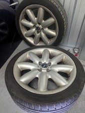 MINI ONE / COOPER / COOPER S / JCW 17" R53 CROWN ALLOY WHEEL RIM with tyre x 2