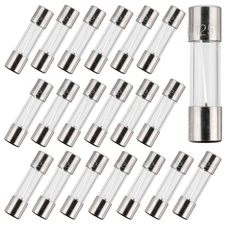 BOJACK F1.6AL125V 5X20 Mm 1.6A 125V Fuses 0.2X0.78 Inch 1.6 Amp 125 Volt Fast-Bl