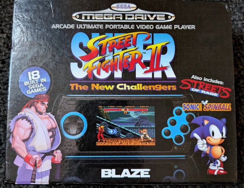 Blaze Handheld System Sega Mega Drive Street Fighter II 18 Built-In Games
