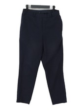 Uniqlo Women's Suit Trousers M Blue Polyester with Elastane, Viscose Dress Pants