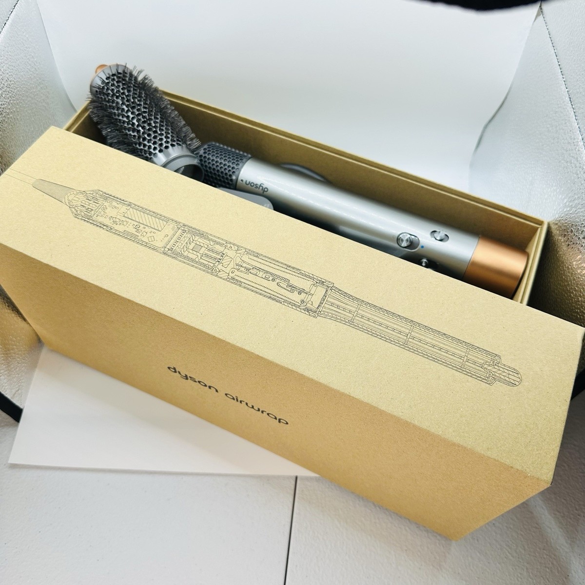 Dyson Airwrap Styler Complete Nickel/Copper with Attachments (USED