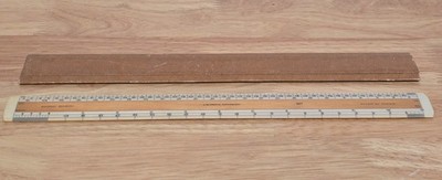 Vintage Maßstabslineal, J.W. Smith. Coventry, Motor geteilt, Patent Nr. 252098