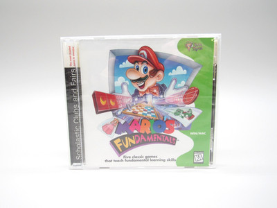 Nintendo Mario's Fundamentals for WIN/MAC Classic Learning Games SEALED