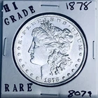 1878 MORGAN SILVER DOLLAR HI GRADE GENUINE U.S. MINT RARE COIN 8079
