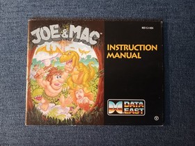 Juego Joe & Mac (Data East, 1992) NES con caja y manual ~ probado y funcionando