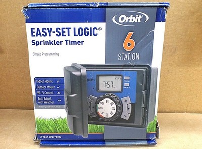ORBIT 27896 6-STATION EASY-SET LOGIC INDOOR/OUTDOOR IRRIGATION CONTROLLER