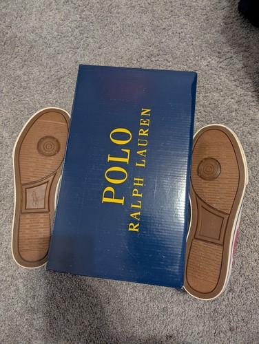 Polo Ralph Lauren Shoes Men's 11D Vaughn Pink Sneakers Casual - Picture 4 of 9