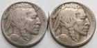 1915-D + 1916-D Buffalo Nickels VG/F Details, 2 Better Date 5C Denver coins