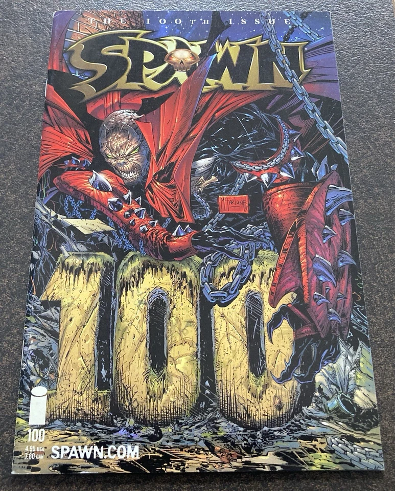 SPAWN #100 MCFARLANE VARIANT 2000 IMAGE COMICS CAPULLO ANGELA MALEBOLGIA DEATH - Image 3 of 4