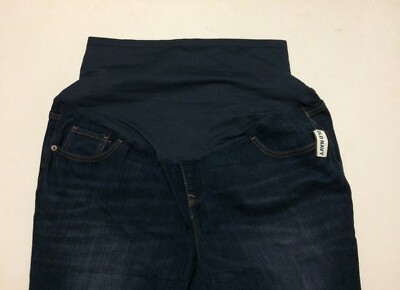 Old Navy Maternity Jeans Women 18R Dark Blue NWT 84% Cotton