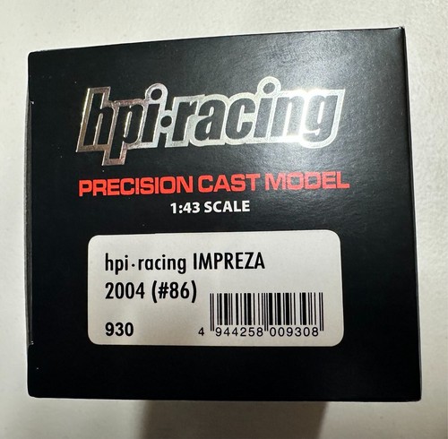 Damaged HPI 1:43 Orange Rally Racing #930 Cast Model Impreza 2004 (#86) Case - Picture 3 of 11