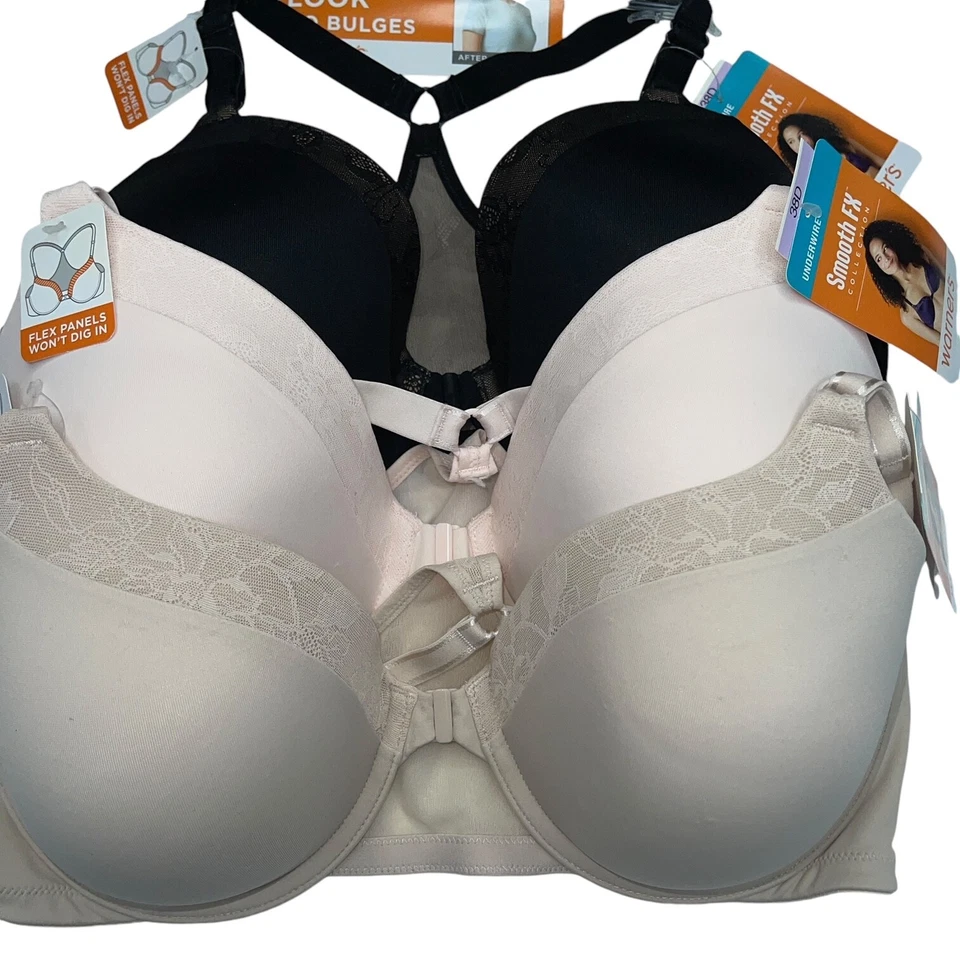 Sujetador Warner's Cierre Frontal Espalda Corredora Con Aros Floral Encaje Elevación Suave FX RF2811 Foto 2 de 4