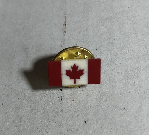 Tiny Plastic Red and White Canada National Flag Lapel Pin Pinback | eBay