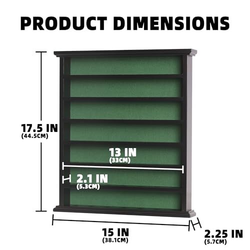 Golf Gift 49Golf Ball Display Case Rack, No Door Open Black