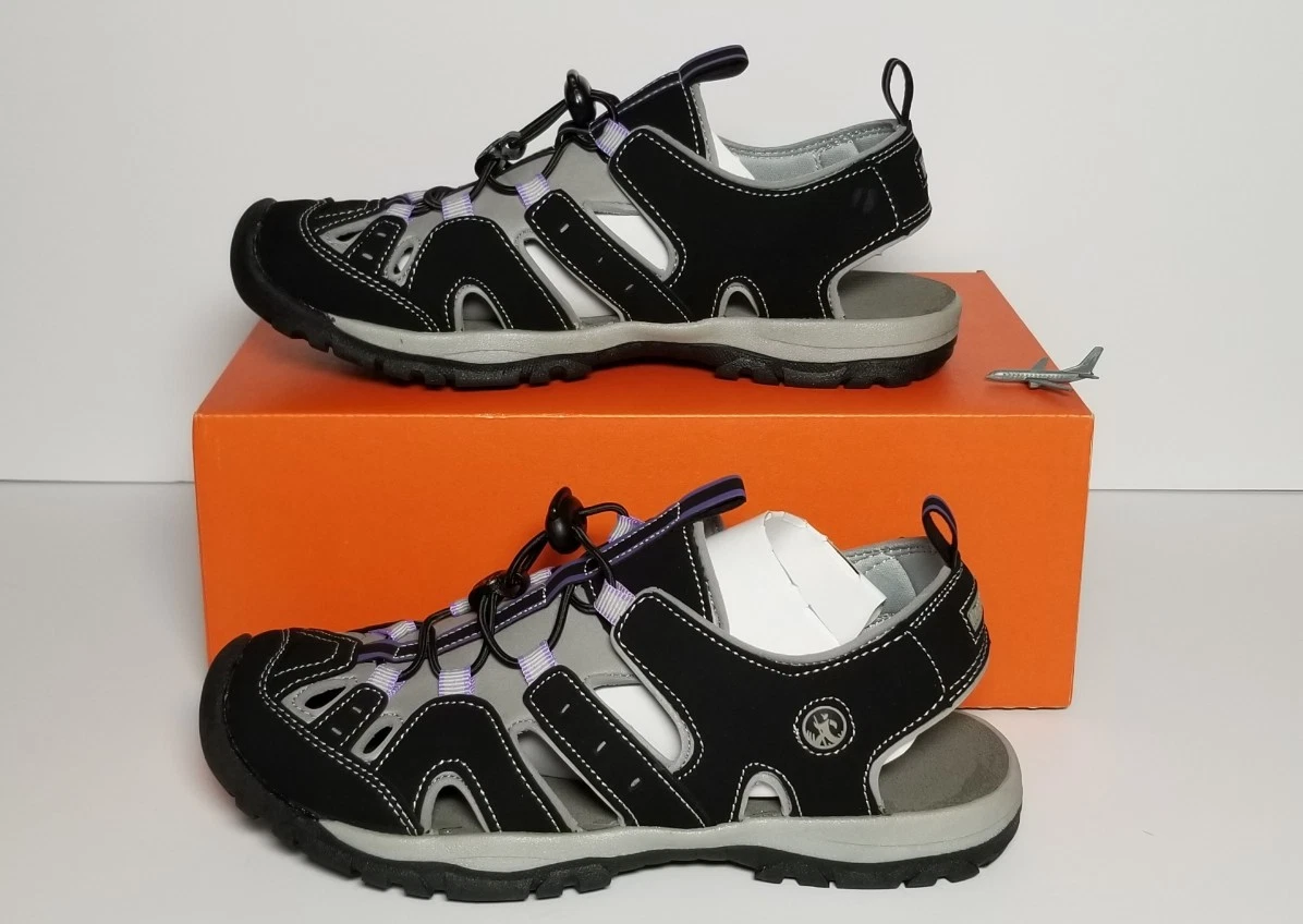 NORTHSIDE WOMEN'S BURKE II SPORT SANDALS MULTIPLE SIZES BLACK / LILAC W017