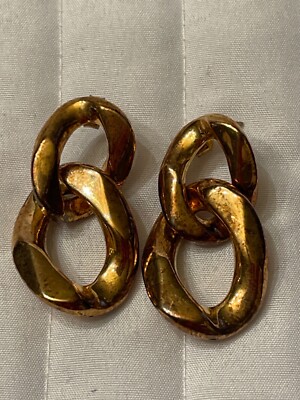 vintage veronese gold over 925 earrings