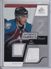 2008-09 SP Game Used Dual Authentic Fabrics Joe Sakic JERSEY Colorado Avalanche