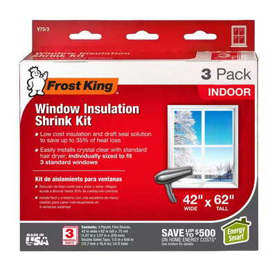 Frost King Indoor Window Insulation Kit (3 per Pack) - Energy Efficient