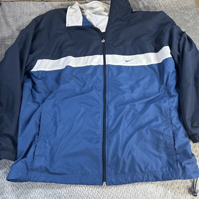 ジャケット・アウター NIKE golf 00s nylon jacket size 2XL navy 61nv3wYVQFL.jpg