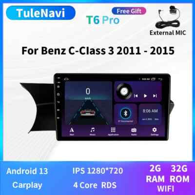 Car Auto Radio Player Navi GPS 4G Android For Mercedes Benz C Class Smart Fortwo