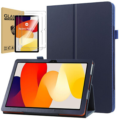 For Xiaomi Redmi Pad SE 11'' Case Full-Body Protective Stand / Glass Screen Cover