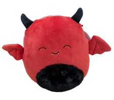 Squishmallow 8" Dante Red Devil Bat Fuzzy Belly Halloween Plush Toy 2023