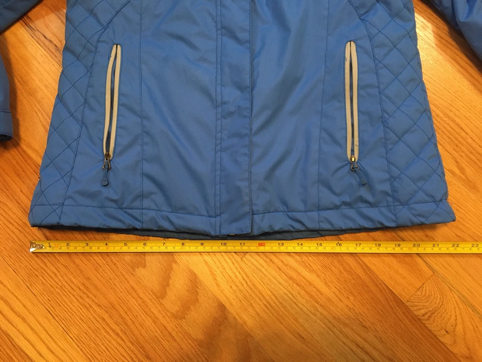 Chaqueta de invierno para mujer blanca Sierra 3 en 1 azul mediana M Shell abrigo parka ¡EXCELENTE ESTADO! Foto 4 de 4