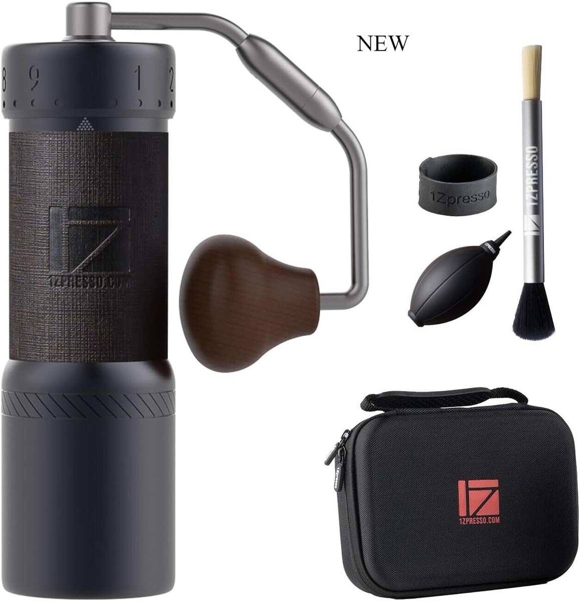1Zpresso J-Ultra Manual Coffee Grinder Iron Gray, Foldable Handle