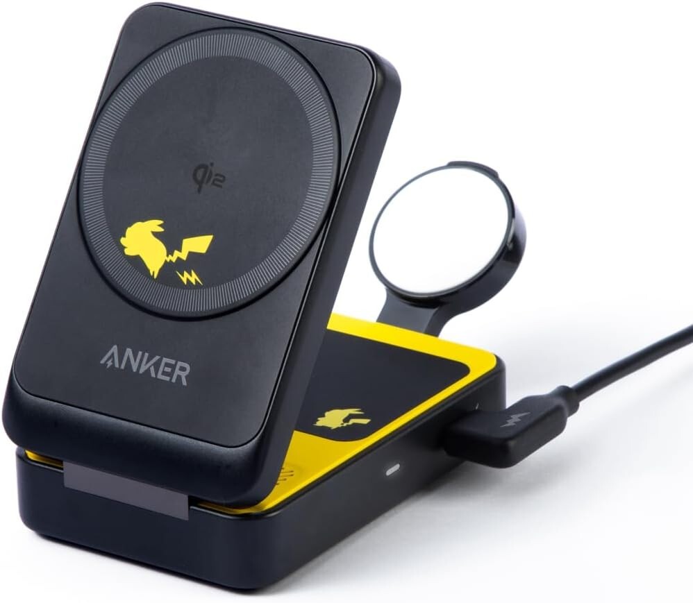 PC255 Anker Magnetic Wireless Charger Pikachu Model Japan new